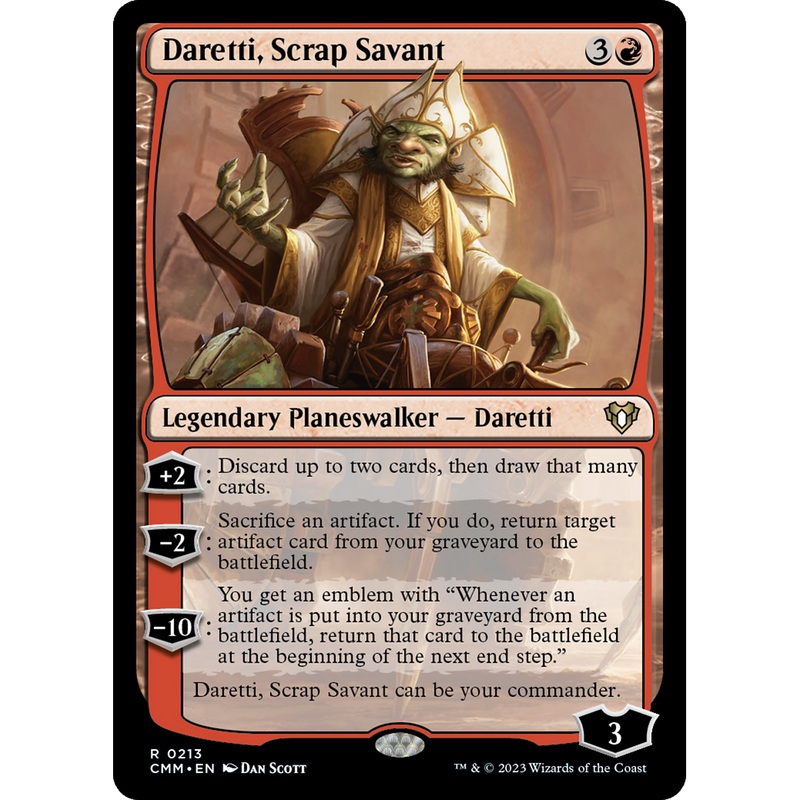 Daretti, Scrap Savant (CMM-213) - Commander Masters