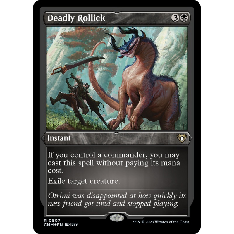 Deadly Rollick (CMM-507) - Commander Masters Etched Foil