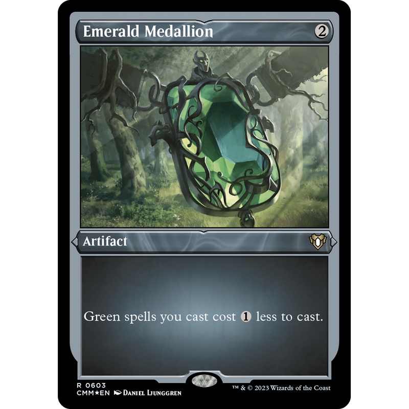 Emerald Medallion (CMM-603) - Commander Masters Etched Foil