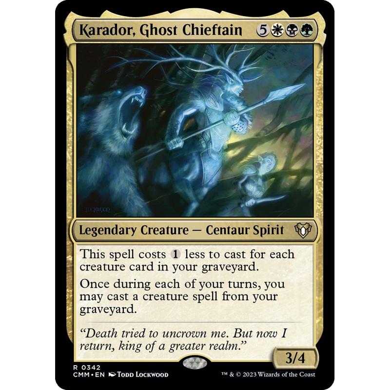 Karador, Ghost Chieftain (CMM-342) - Commander Masters