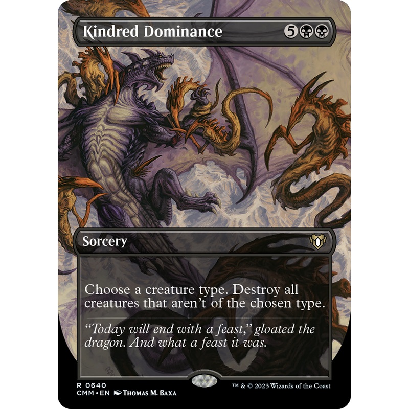 Kindred Dominance (CMM-640) - Commander Masters (Borderless)