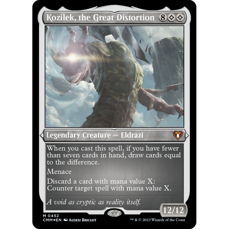 Kozilek, the Great Distortion (CMM-452) - Commander Masters Etched Foil