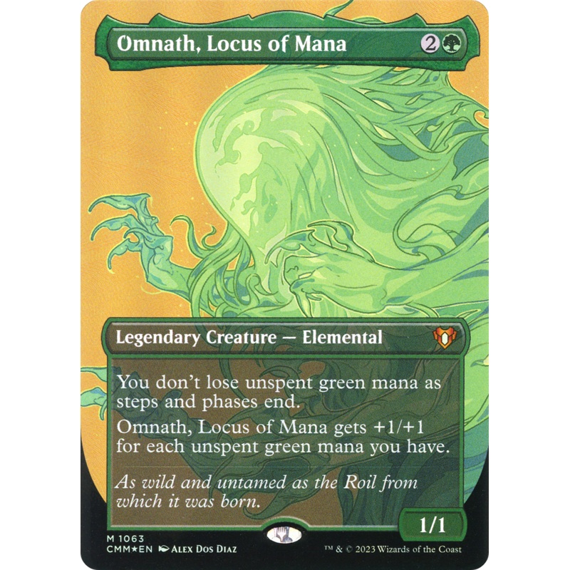 Omnath, Locus of Mana (CMM-1063) - Commander Masters (Borderless) Foil