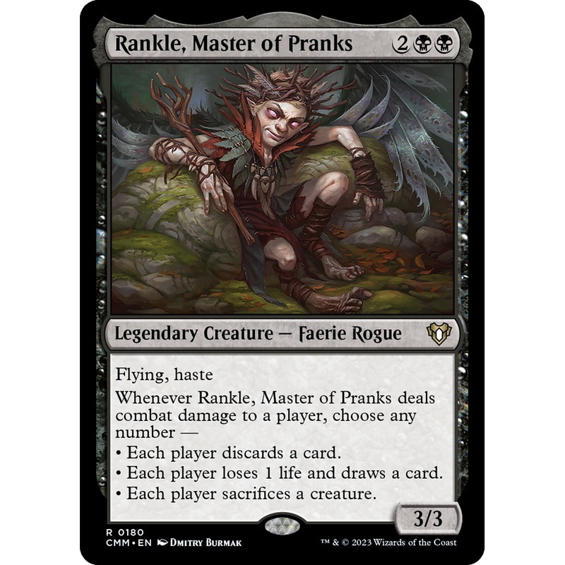 Rankle, Master of Pranks (CMM-180) - Commander Masters Foil