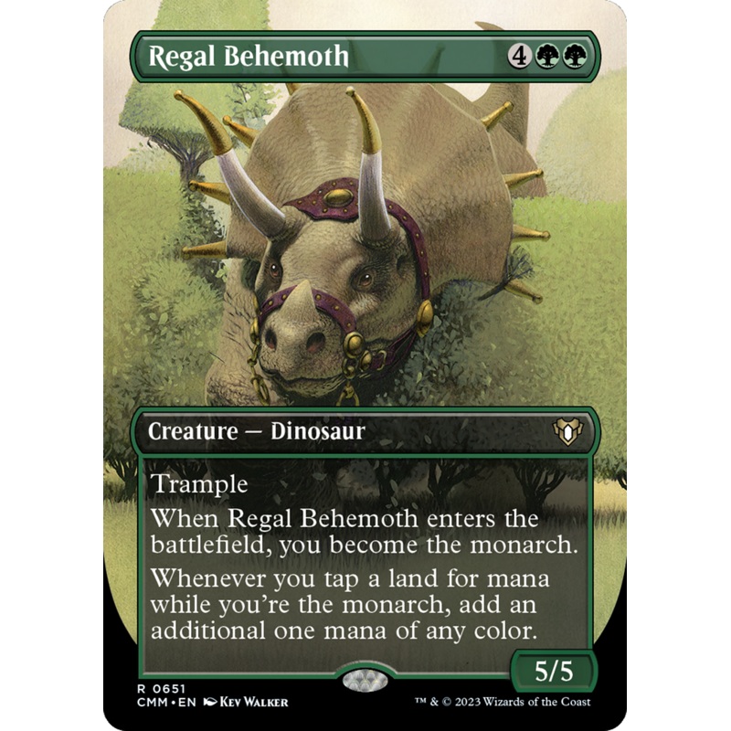 Regal Behemoth (CMM-651) - Commander Masters (Borderless) Foil
