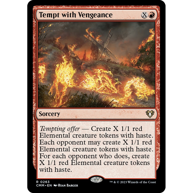 Tempt with Vengeance (CMM-263) - Commander Masters: (Extended Art)