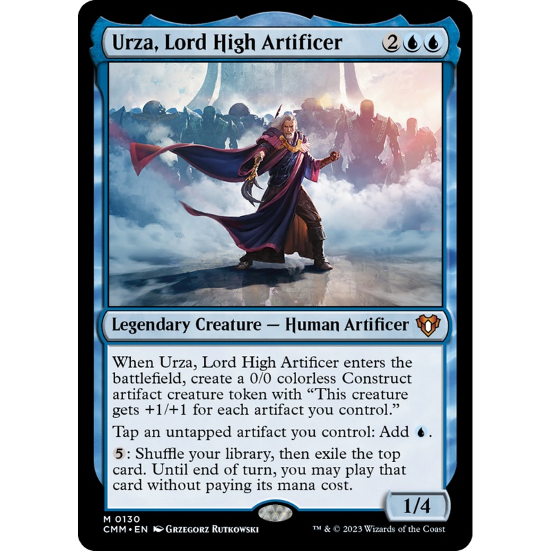Urza, Lord High Artificer (CMM-130) - Commander Masters