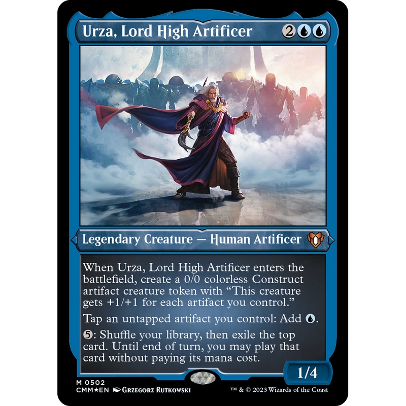Urza, Lord High Artificer (CMM-502) - Commander Masters Etched Foil