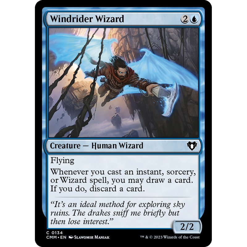 Windrider Wizard (CMM-134) - Commander Masters Foil