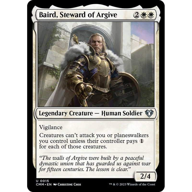 Baird, Steward of Argive (CMM-015) - Commander Masters Foil