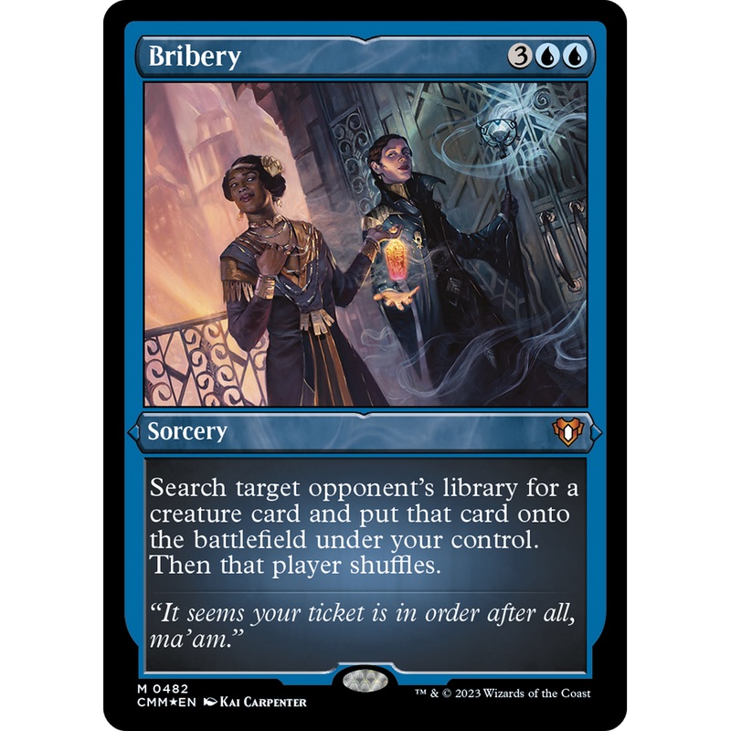 Bribery (CMM-482) - Commander Masters Etched Foil