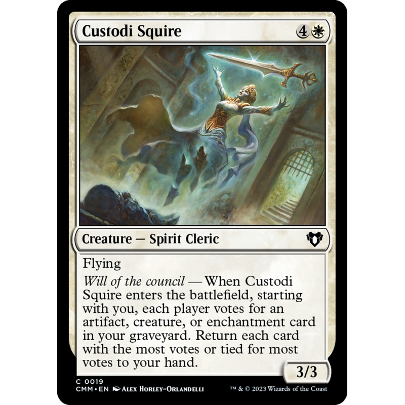 Custodi Squire (CMM-019) - Commander Masters