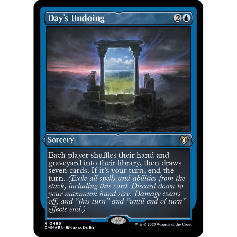Day's Undoing (CMM-486) - Commander Masters Etched Foil
