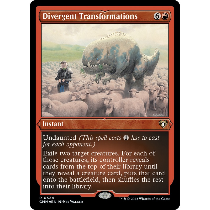 Divergent Transformations (CMM-534) - Commander Masters Etched Foil
