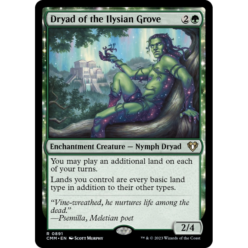 Dryad of the Ilysian Grove (CMM-891) - Commander Masters: (enchantment)