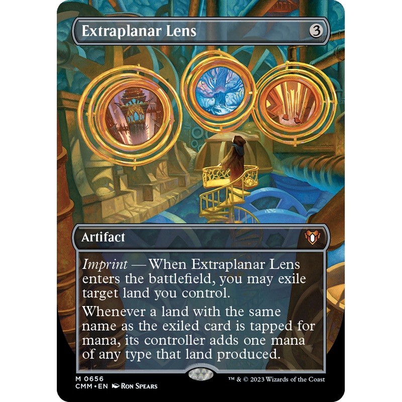 Extraplanar Lens (CMM-656) - Commander Masters (Borderless) Foil