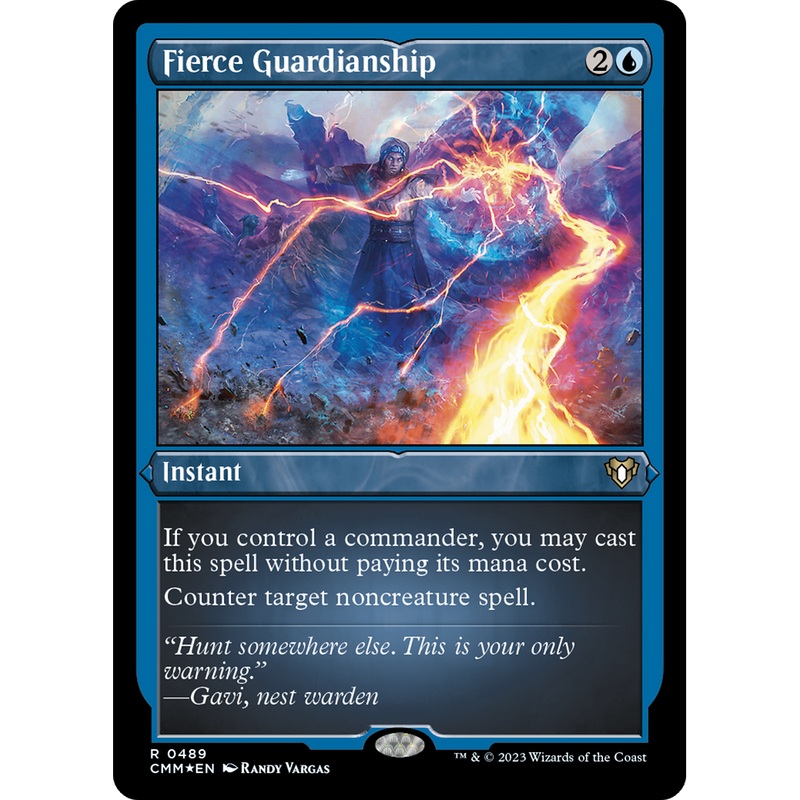 Fierce Guardianship (CMM-489) - Commander Masters Etched Foil