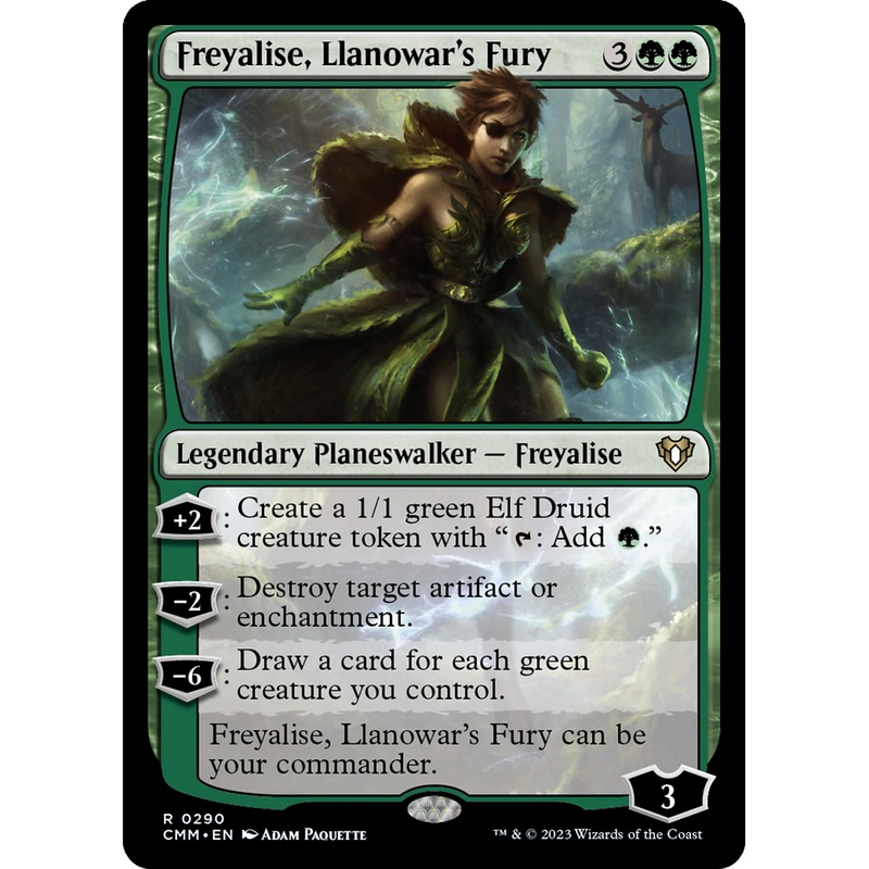 Freyalise, Llanowar's Fury (CMM-290) - Commander Masters Foil