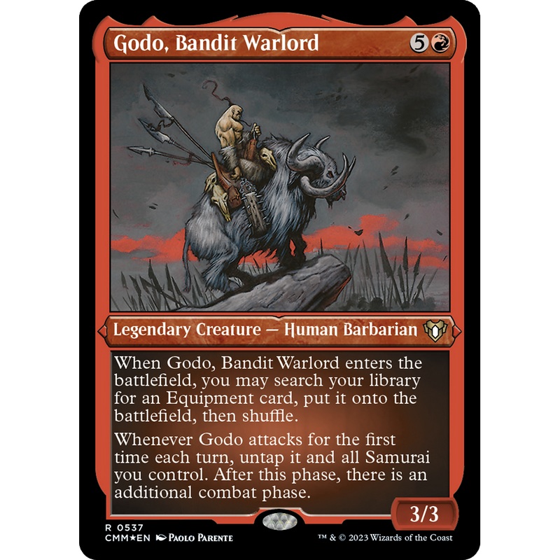 Godo, Bandit Warlord (CMM-537) - Commander Masters Etched Foil