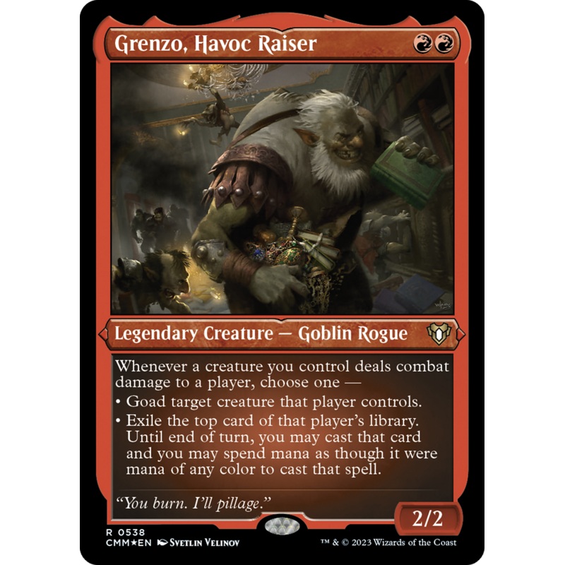 Grenzo, Havoc Raiser (CMM-538) - Commander Masters Etched Foil