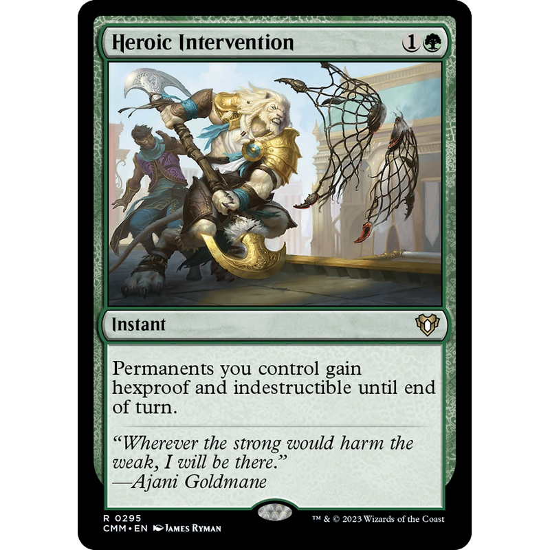 Heroic Intervention (CMM-295) - Commander Masters Foil
