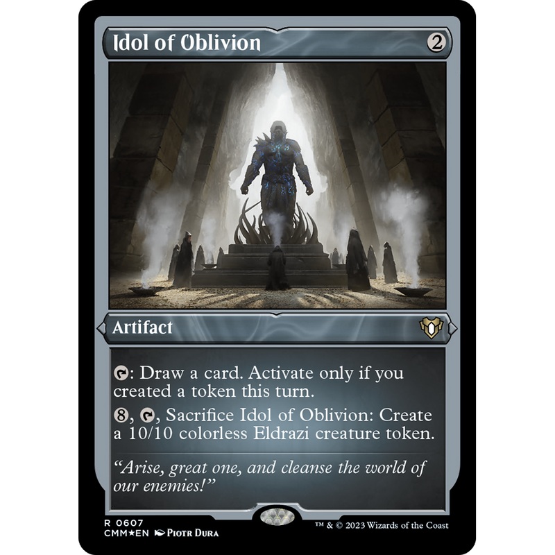 Idol of Oblivion (CMM-607) - Commander Masters Etched Foil