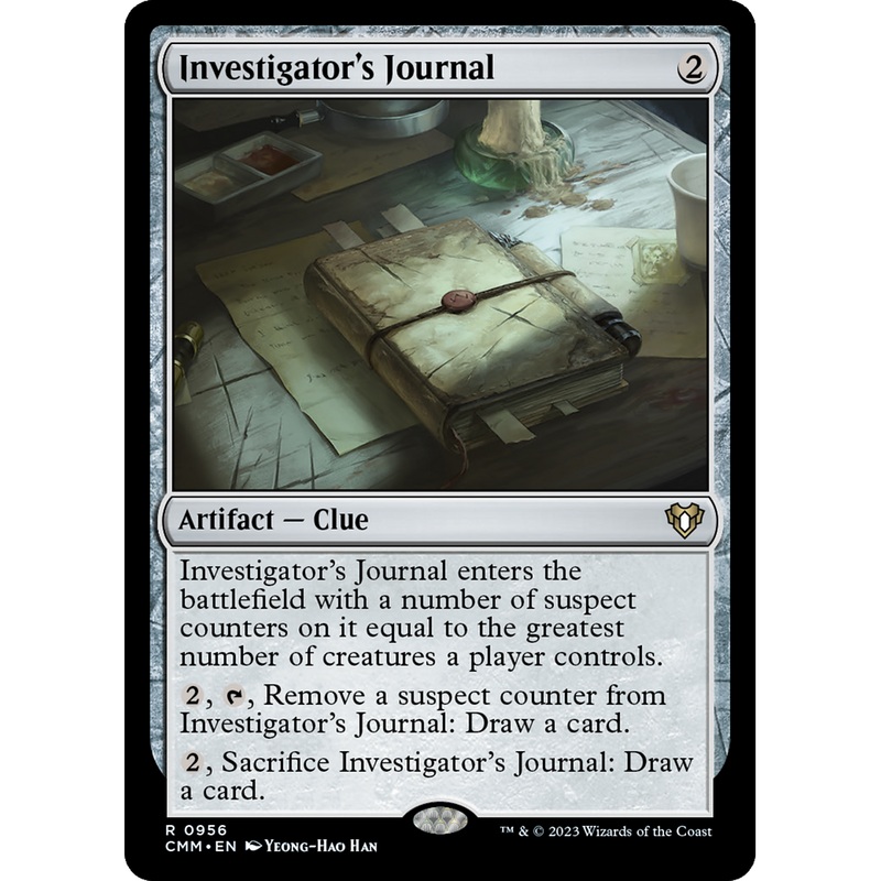 Investigator's Journal (CMM-956) - Commander Masters
