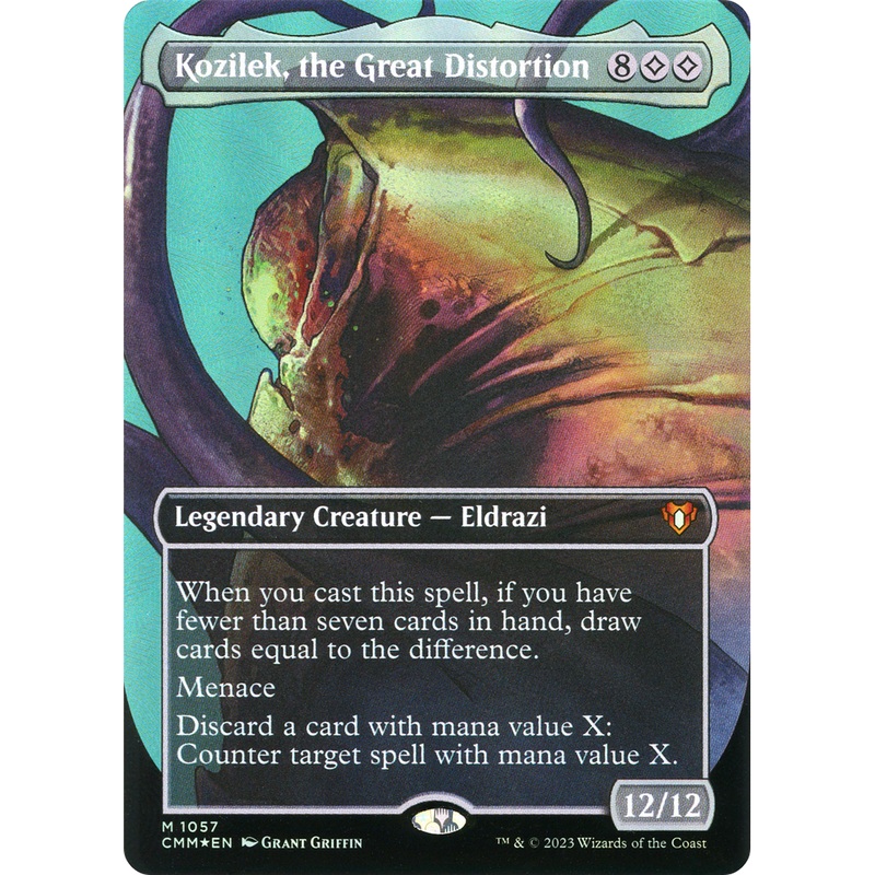 Kozilek, the Great Distortion (CMM-1057) - Commander Masters (Borderless) Foil