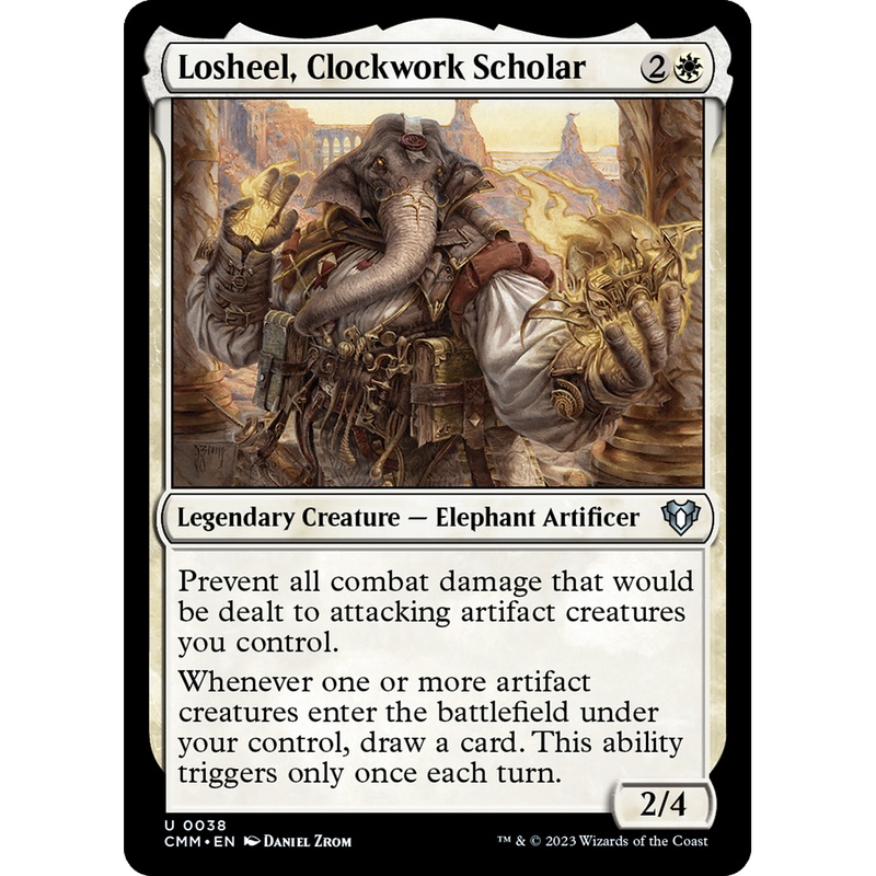Losheel, Clockwork Scholar (CMM-038) - Commander Masters Foil