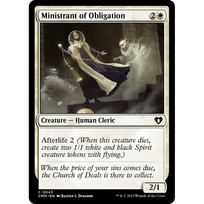 Ministrant of Obligation (CMM-043) - Commander Masters Foil