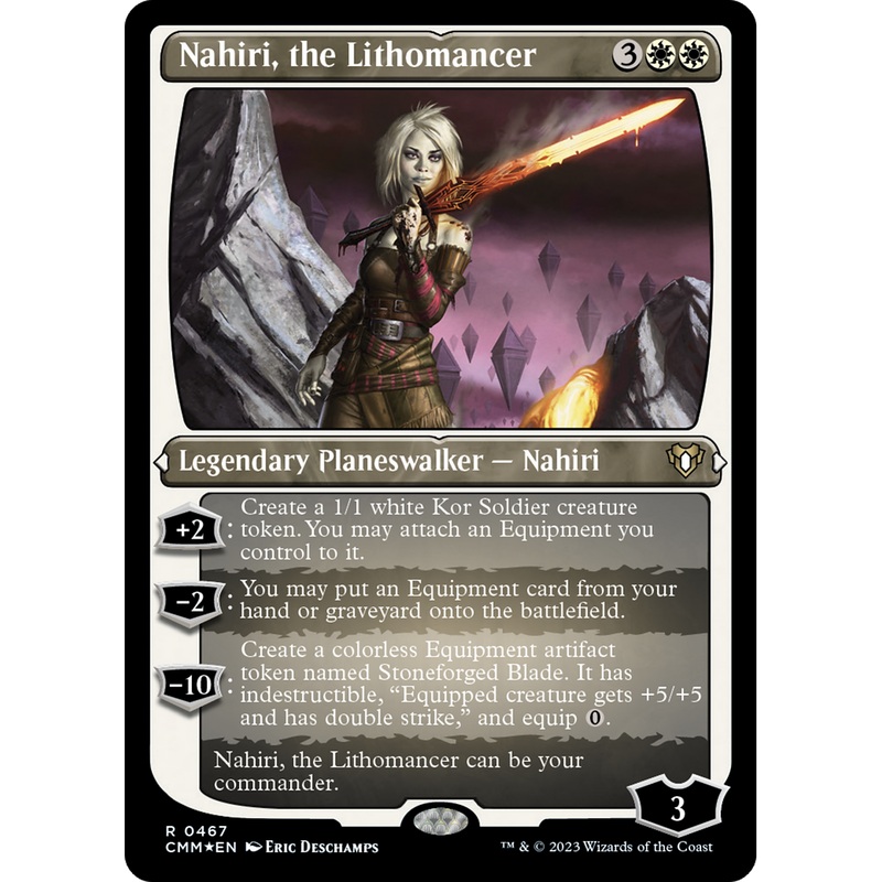 Nahiri, the Lithomancer (CMM-467) - Commander Masters Etched Foil