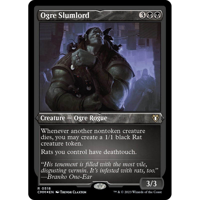 Ogre Slumlord (CMM-518) - Commander Masters Etched Foil