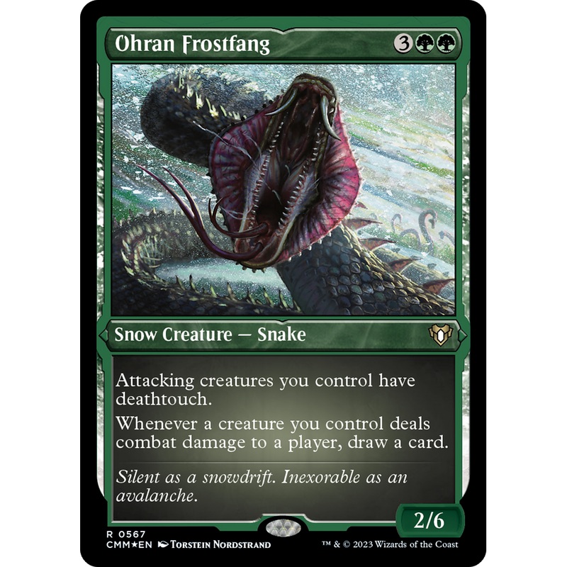 Ohran Frostfang (CMM-567) - Commander Masters: (snow) Etched Foil