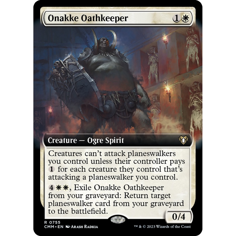 Onakke Oathkeeper (CMM-755) - Commander Masters: (Extended Art) Foil
