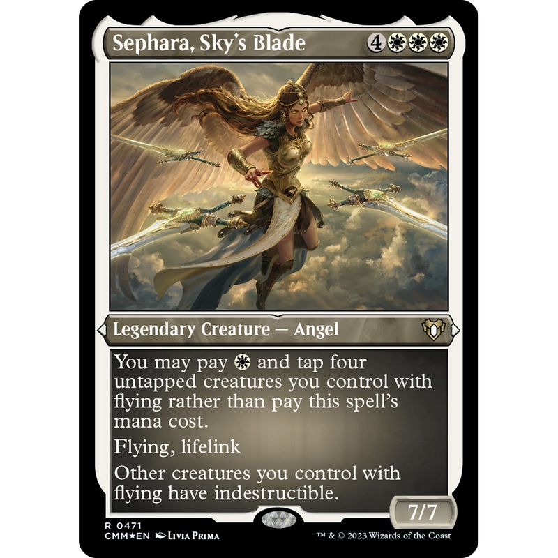 Sephara, Sky's Blade (CMM-471) - Commander Masters Etched Foil