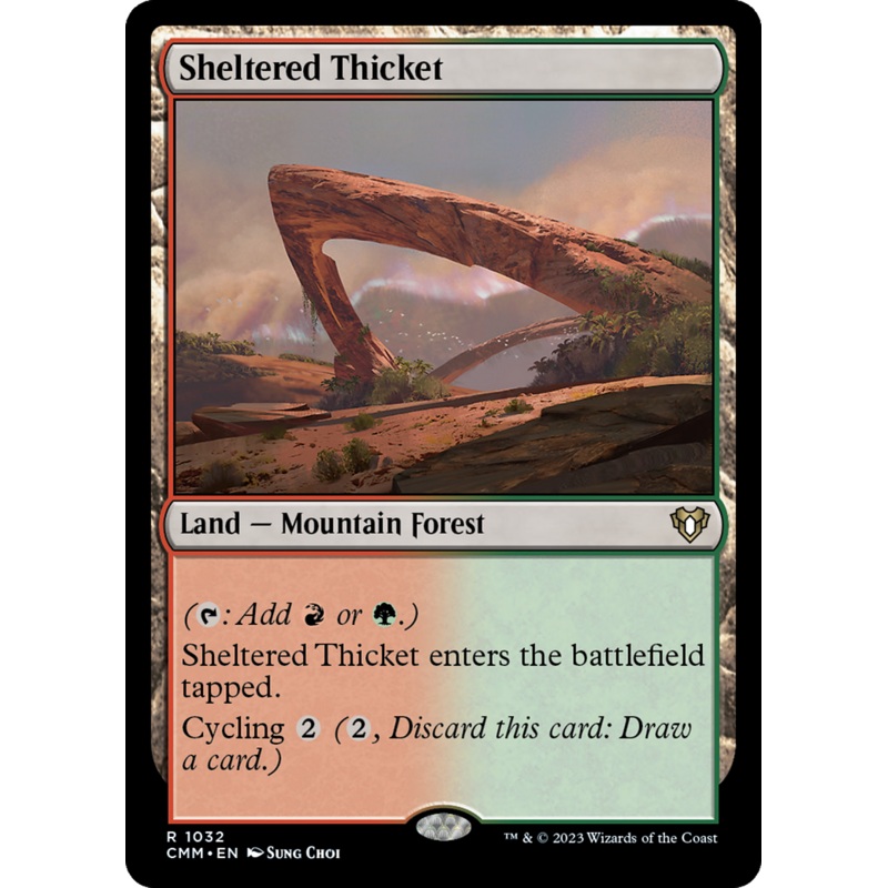 Sheltered Thicket (CMM-1032) - Commander Masters