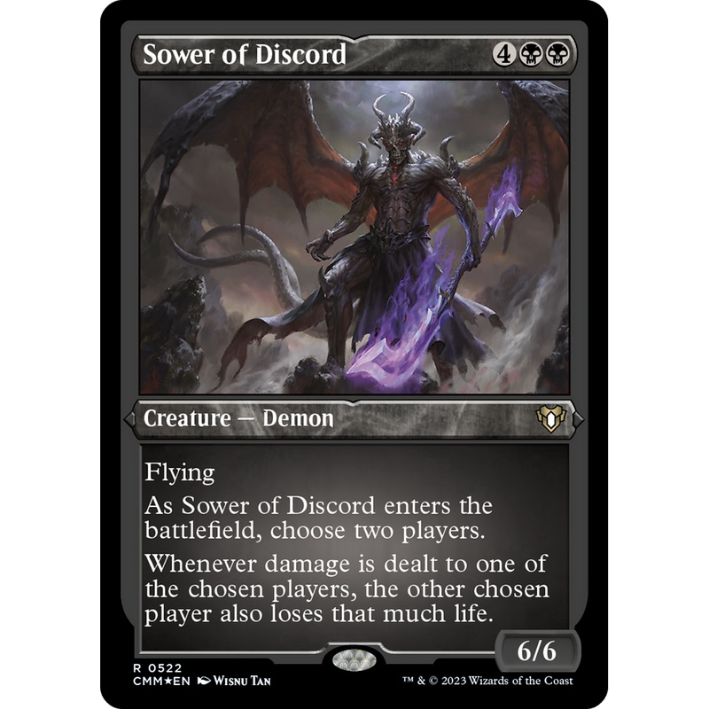 Sower of Discord (CMM-522) - Commander Masters Etched Foil