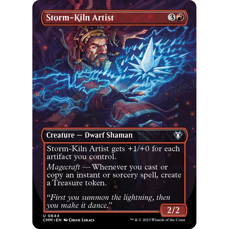 Storm-Kiln Artist (CMM-644) - Commander Masters (Borderless) Foil