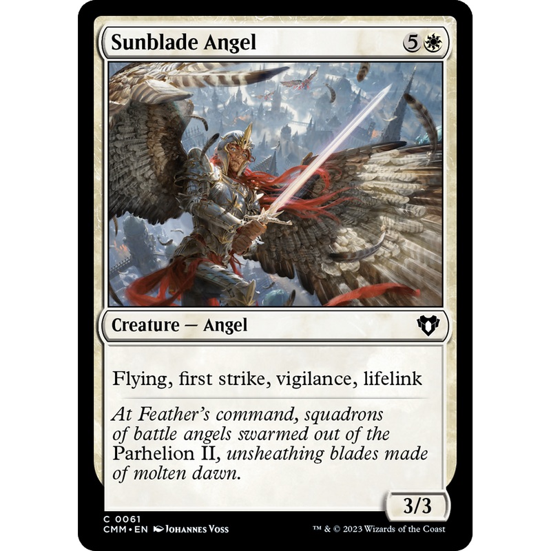 Sunblade Angel (CMM-061) - Commander Masters Foil