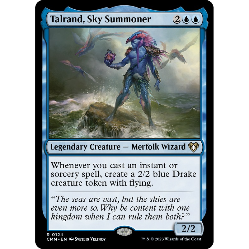 Talrand, Sky Summoner (CMM-124) - Commander Masters Foil