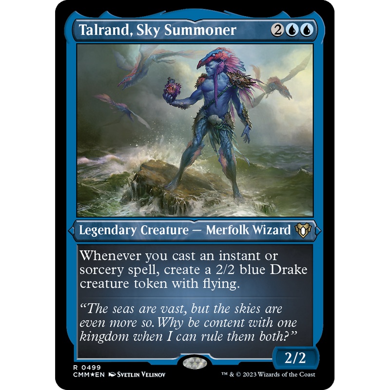 Talrand, Sky Summoner (CMM-499) - Commander Masters Etched Foil