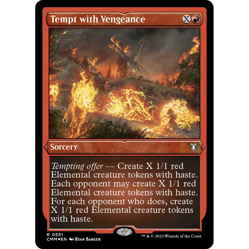 Tempt with Vengeance (CMM-551) - Commander Masters Etched Foil