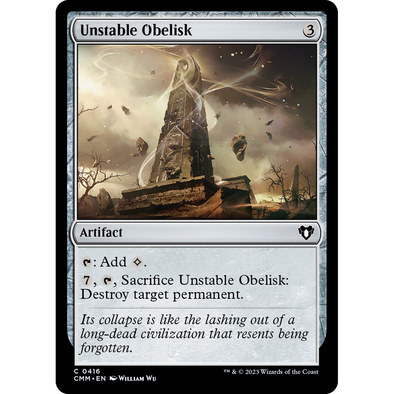 Unstable Obelisk (CMM-416) - Commander Masters Foil