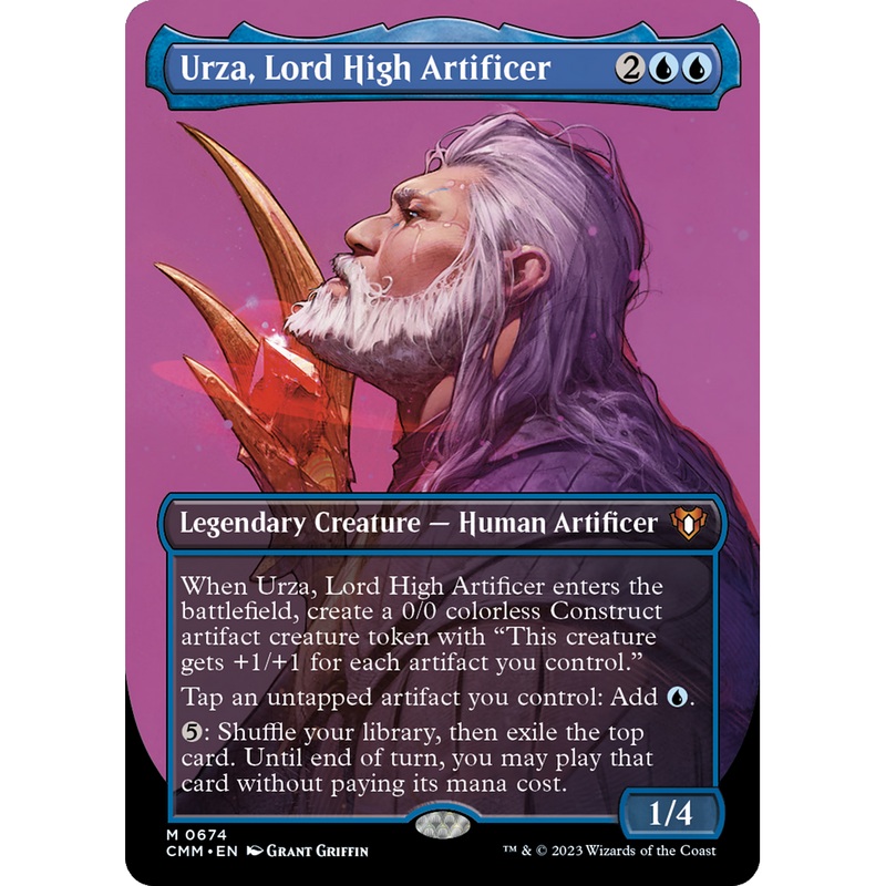 Urza, Lord High Artificer (CMM-674) - Commander Masters (Borderless)