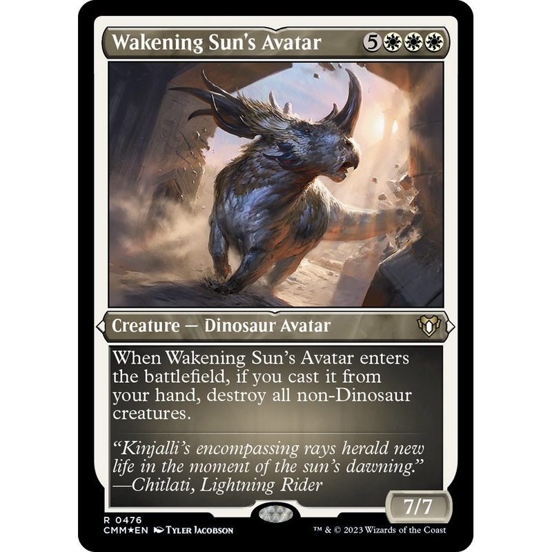 Wakening Sun's Avatar (CMM-476) - Commander Masters Etched Foil
