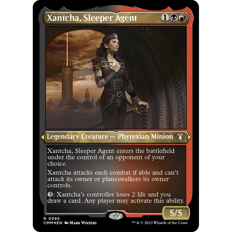 Xantcha, Sleeper Agent (CMM-595) - Commander Masters Etched Foil