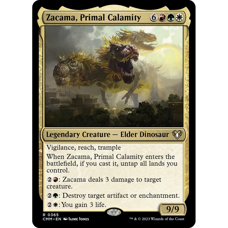 Zacama, Primal Calamity (CMM-365) - Commander Masters