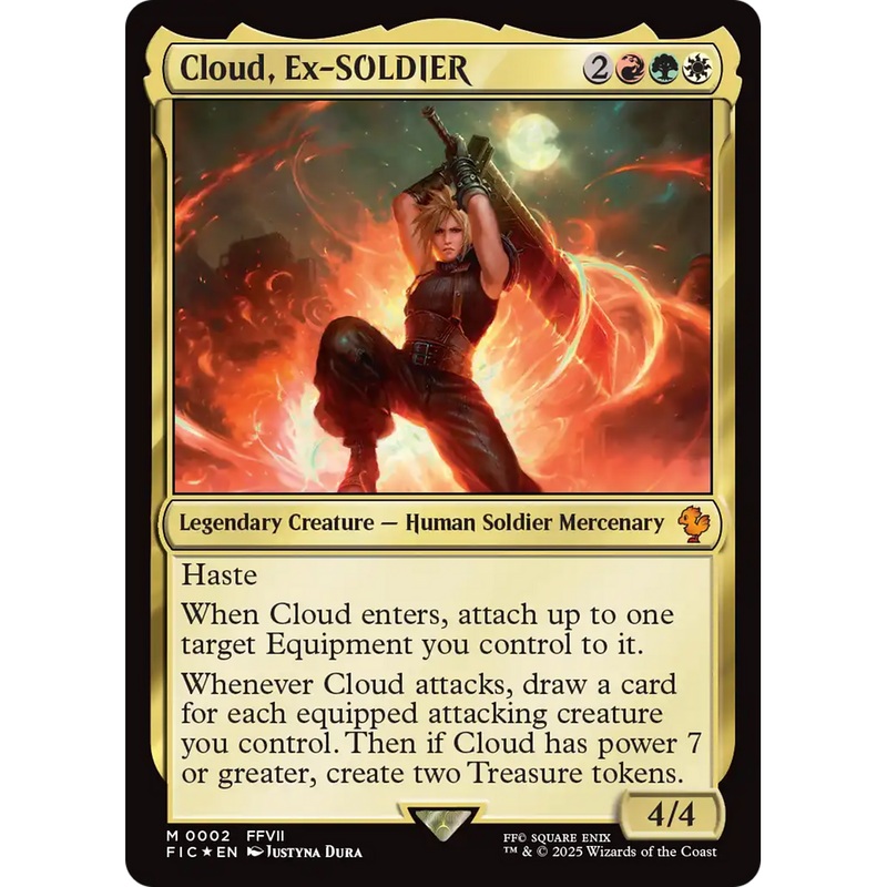 Cloud, Ex-SOLDIER (FIC-002) - Commander: FINAL FANTASY