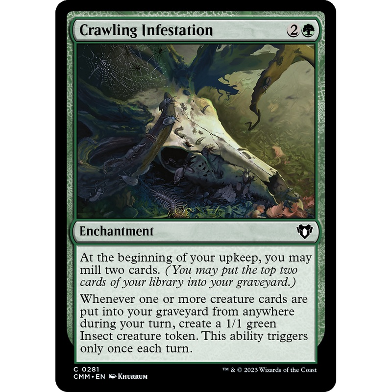 Crawling Infestation (CMM-281) - Commander Masters Foil