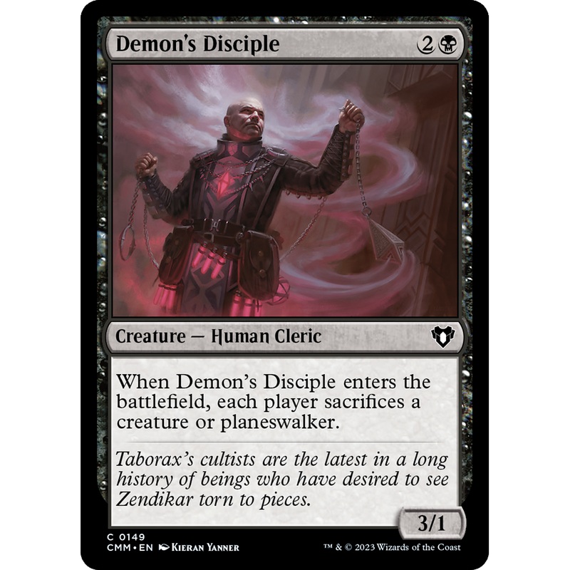 Demon's Disciple (CMM-149) - Commander Masters Foil